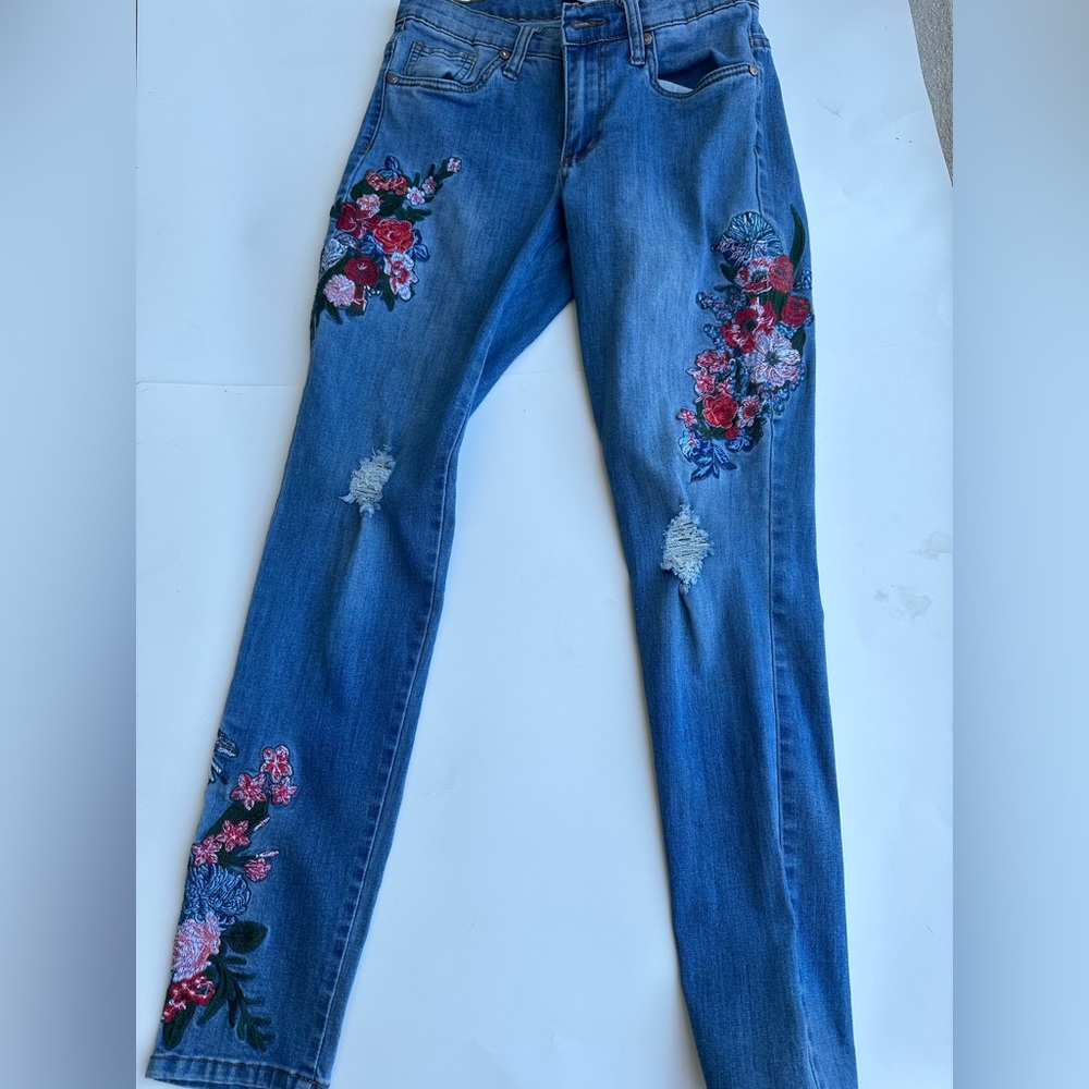 Embroidered jeans